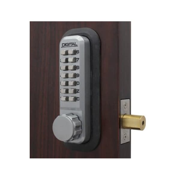 Mechanical Keyless Combination Deadbolt Lock Double Combination Satin Chrome